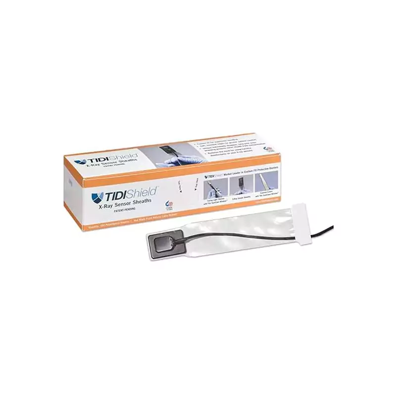 TIDIShield Dexis Universal & Jazz Solo X-Ray Sensor Sheath – 5 Boxes − 100 Sheaths Per Box − Total Qty. 500 Sheaths – Dentist Tools – Dental Supplies (20999)